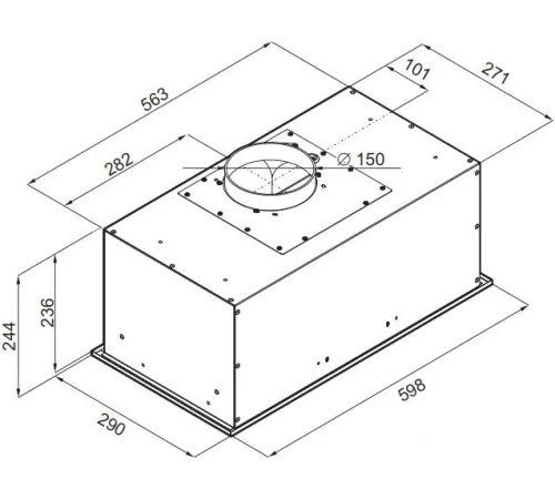 Кухонная вытяжка MAUNFELD Crosby Power 60 черный