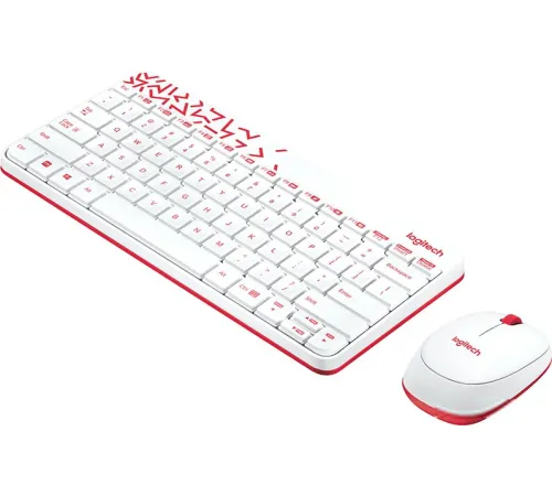 Мышь + клавиатура Logitech MK240 Nano 920-008212 белый