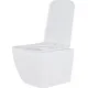 Унитаз подвесной Roxen Cube в комплекте с инсталляцией StounFix Dual Fresh 6 в 1 966075 кнопка: серый бетон