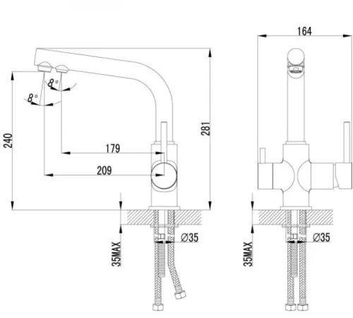 Смеситель Lemark Comfort LM3061PBG