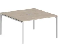 Стол Norden 140x143.8x75 SG.245.OL.63.WH белый/дуб светлый