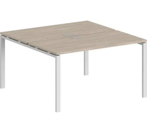 Стол Norden 140x143.8x75 SG.245.OL.63.WH белый/дуб светлый