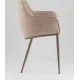 Стул с подлокотниками Stool Group Твигги LV-118-RlL-08-7006 шенилл бежевый/бежево-серый