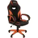 Игровое геймерское кресло Brabix GM-161 черный/оранжевый