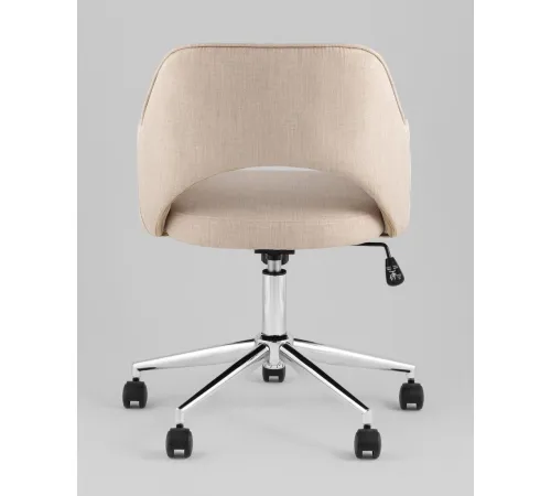 Офисное кресло Stool Group Кларк Clarkson Linen Beige рогожка, бежевый