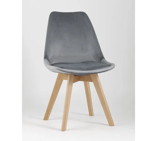 Стул Stool Group Frankfurt велюр серый
