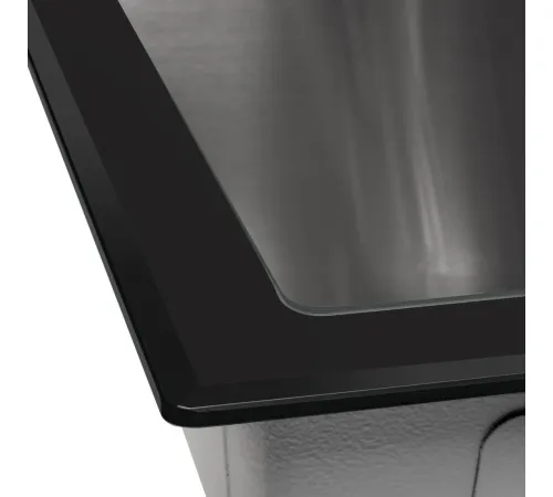 Кухонная мойка ARFEKA ECO AR 500*500 GS BLACK GLASS + SATIN