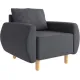 Интерьерное кресло Mio Tesoro Тулисия Twist 20 Dark Grey