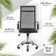 Офисное кресло Mio Tesoro Молли AF-C3006 черный сетка