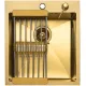 Кухонная мойка Diamond 450*500, коландер, дозатор GOLD DECOR