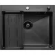 Кухонная мойка ARFEKA Eco AR мойка 600*500, коландер G, дозатор Black Decor Volcanic