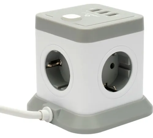 Сетевой фильтр Cablexpert TWR-4-U3-W-3