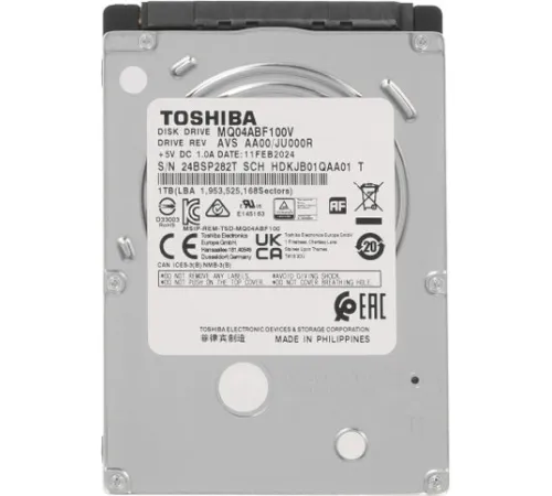 Жесткий диск Toshiba MQ04ABF100V 1TB