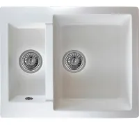 Кухонная мойка Berge BR-6150 белый матовый