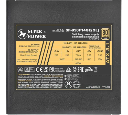 Блок питания Super Flower Leadex III Gold Up ATX 3.1 850W SF-850F14GE