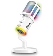 Проводной микрофон Ritmix RDM-178 USB Gaming белый