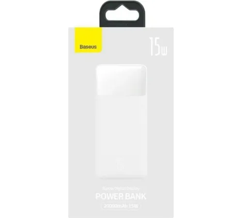 Внешний аккумулятор Baseus Bipow Digital Display 20000mAh белый