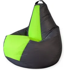 Кресло-мешок Mio Tesoro Груша Kombo XXL GF-130x85-SN серебристый/неон