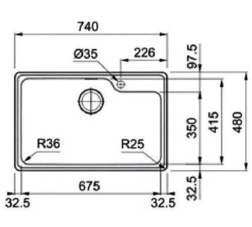 Кухонная мойка Franke Bell BCX 610-74 TL 101.0689.946
