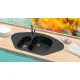 Кухонная мойка Berge BR-9550 черный матовый