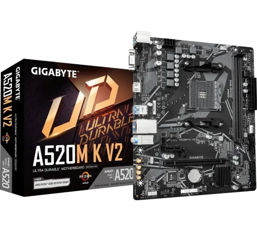 Материнская плата Gigabyte A520M K V2 rev. 1.2