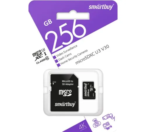 Карта памяти SmartBuy microSDXC SB256GBSDCCTV 256GB
