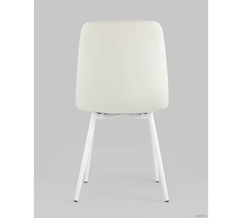Стул Stool Group Oliver экокожа белый/белые ножки