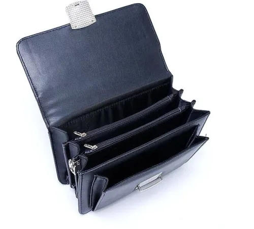 Мужская сумка Poshete 250-9623-BLK черный