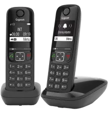 Радиотелефон Gigaset AS690 DUO черный