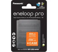Аккумулятор Panasonic Eneloop Pro AA BK-3HCDE/4CP+case 4 шт