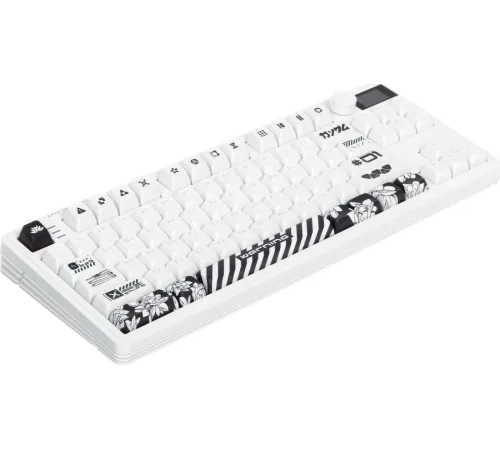 Клавиатура Дарк Проджект KD87A+Numpad G3ms Moonstone, белый