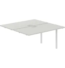 Офисный стол Norden 280х143.8х75 SG.215.SH.44.WH белый/серый бархат