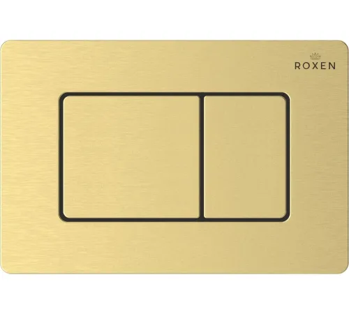 Унитаз подвесной Roxen Royal Matt в комплекте с инсталляцией StounFix Dual Fresh 6 в 1 968299 кнопка: брашированное золото