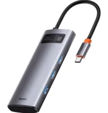 USB-хаб Baseus Metal Gleam Series Multifunctional HUB Type-C Hub Docking Station CAHUB-CX0G