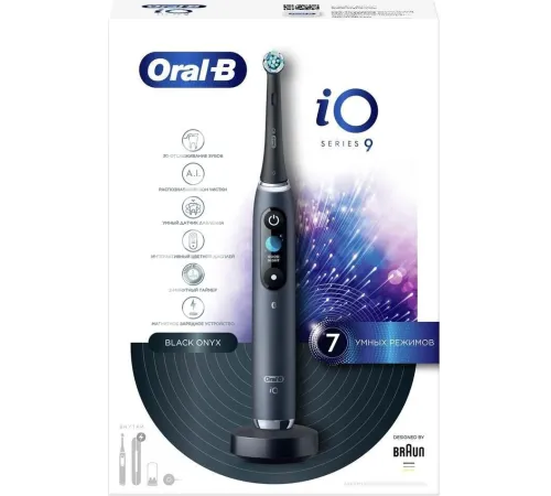Электрическая зубная щетка Oral-B iO 9 черный