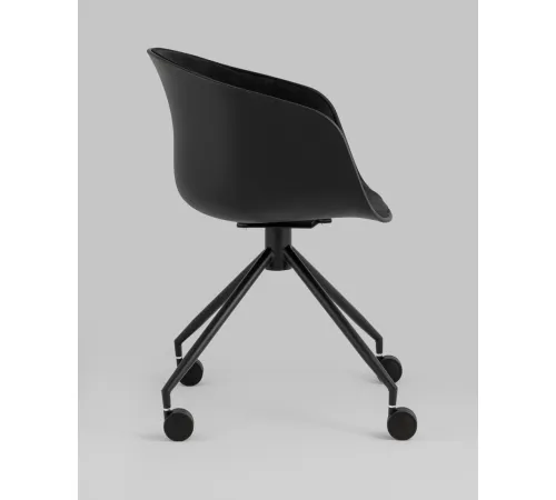 Офисное кресло Stool Group LIBRA SL-7040ZB рогожка черный/черный