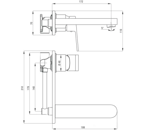 Смеситель Deante Alpinia BGA 054L