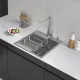 Кухонная мойка ARFEKA Eco AR мойка 450*500, коландер, дозатор SATIN DECOR MILLET GRAINS