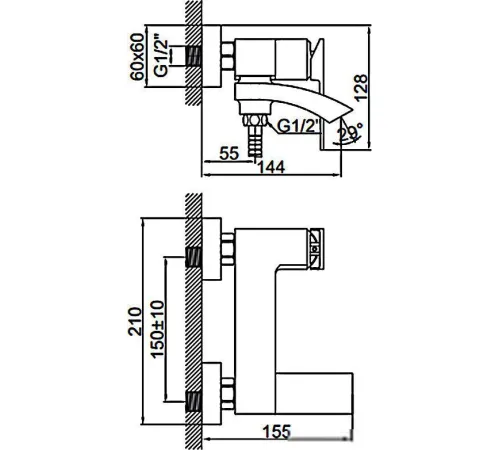 Смеситель Ledeme L3178U