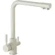 Смеситель MARRBAXX Карельский камень КМ006/Q7 белый/хлопок
