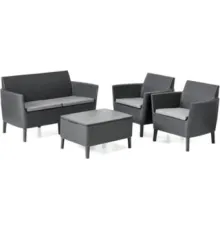 Набор садовой мебели Keter Salemo 2-Sofa Set 253220 графит