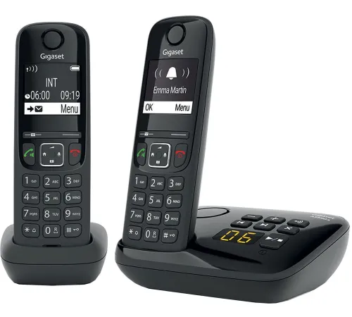 Радиотелефон Gigaset AS690A DUO RUS черный