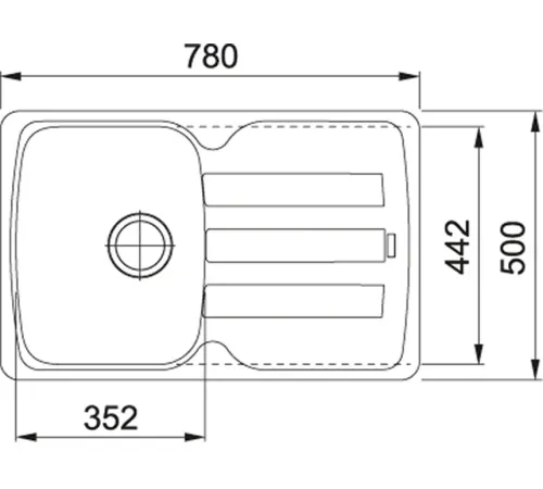Кухонная мойка Franke Antea AZG 611-78 миндаль