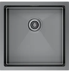 Кухонная мойка Paulmark Gerberg 44 UNI PM254444-GM черный/вороненая сталь