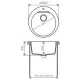 Кухонная мойка Polygran Atol-520 песочный 302