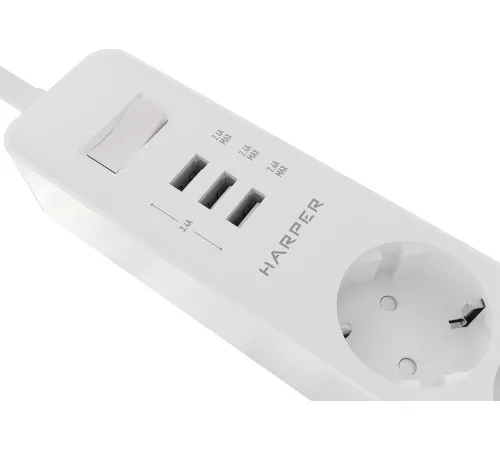 Сетевой фильтр Harper UCH-325 белый