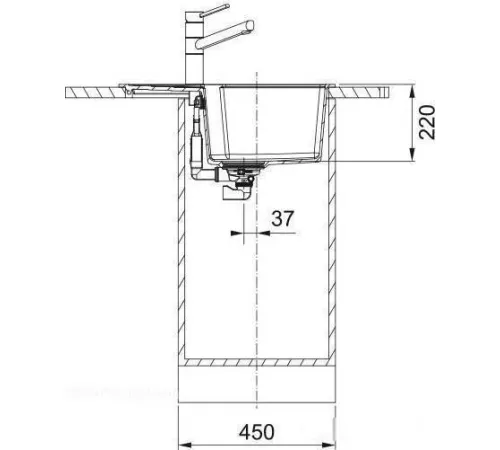 Кухонная мойка Franke Urban UBG 611-62 черный матовый