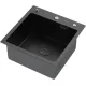 Кухонная мойка ARFEKA ECO AR 450*450 POP-UP BLACK PVD NANO DECOR настольная