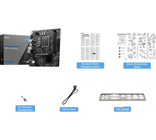 Материнская плата MSI PRO H610M-E