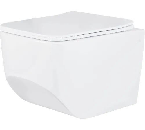 Унитаз подвесной Roxen Boro в комплекте с инсталляцией StounFix Dual Fresh 6 в 1 968466 кнопка: брашированное золото